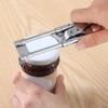 Abrelatas de Acero Inoxidable Ajustable con Tapa Manual para Botellas