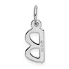 Bonyak Jewelry 14k White Gold Small Slanted Block Letter B