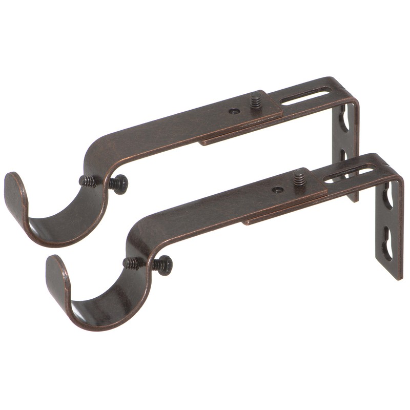 Ivilon Adjustable Brackets for Curtain Rods - for 1 or