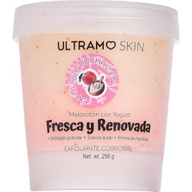 Exfoliante, exfoliante corporal, humectante para cuerpo, rostro, manos y pies, nutre la piel, limpia profundamente, reduce imperfecciones, deja la piel suave y sedosa, libre de sulfatos (Melocoton con Yogurt)