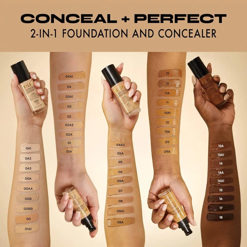 Base De Maquillaje Con Corrector A Prueba De Agua, Milani