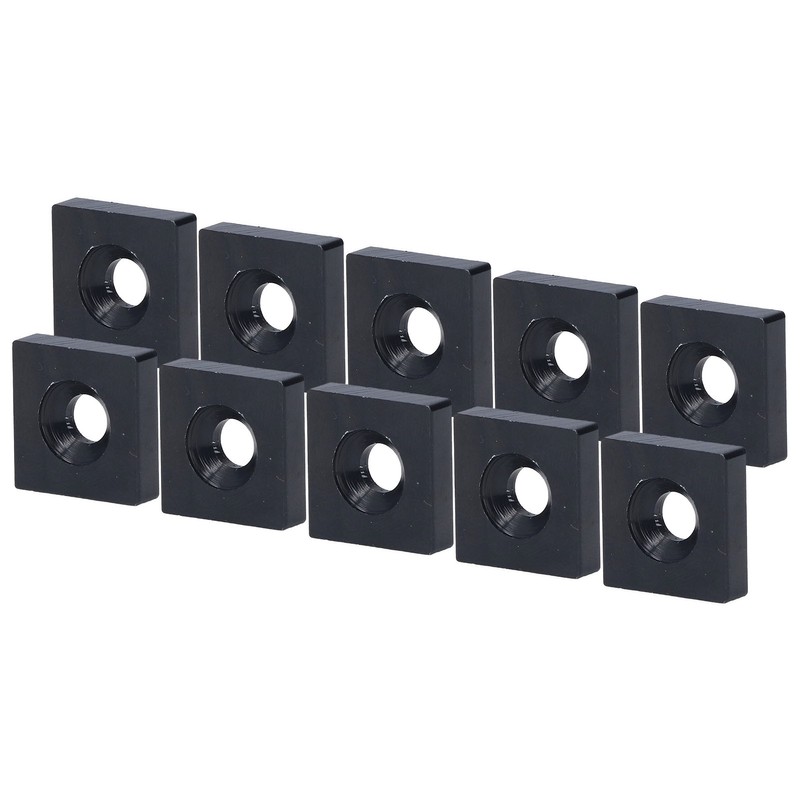 10Pcs Profile End Caps Aluminum Alloy Single Hole Cover Plate