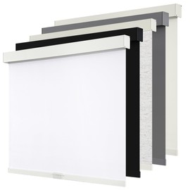 SUNOFF Cordless Blackout Roller Shades Blinds for Windows Free-Stop,Pull Down Room Darkening with Valance,Thermal Insulated Woven Fabric Window Door Blinds for Home,Office,White 30" W x 72" L