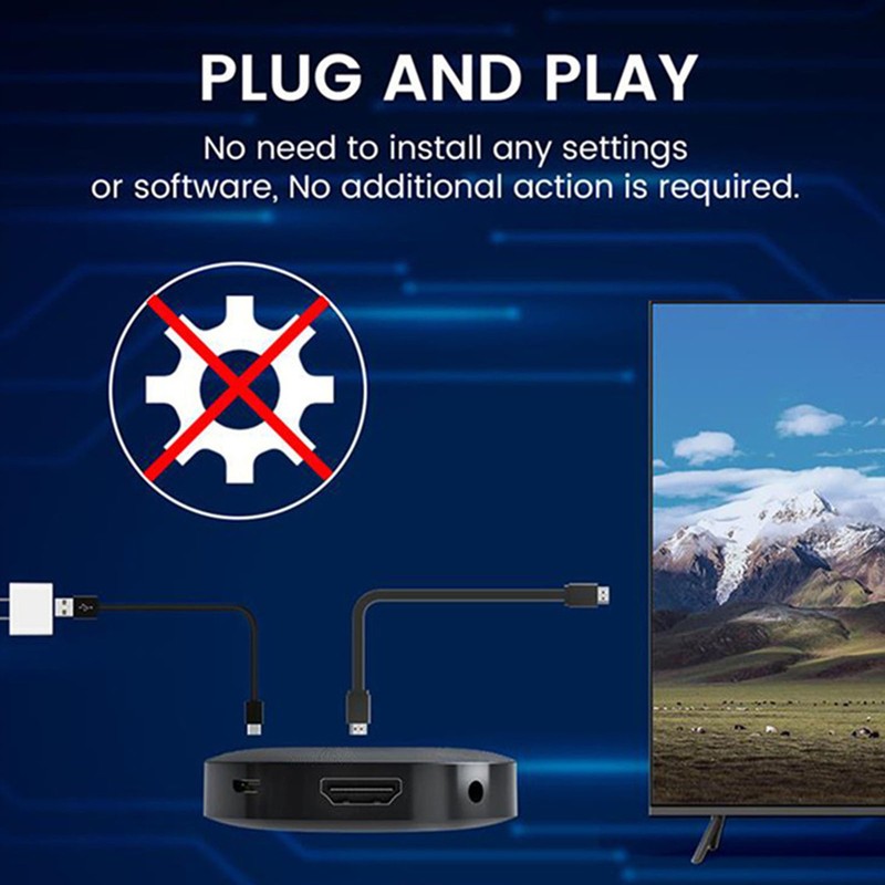 Wireless Display Adapter Support AV HD Multimedia Interface 4K HD