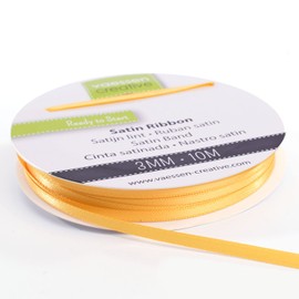 Vaessen Creative Satin Ribbon, 301002-1021, yellow gold, 3mm