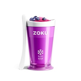 LEADWORKS ZOKU 39415 Slush and Shake Maker, W 4.0 x D 4.0 x H 6.6 Inches (10.2 x 10.2 x 16.8 cm), Purple