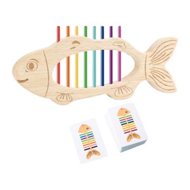 MagiDeal Wooden Fishbone Matching Toy,Fine Motor Early Education Toy Developmental Matching Game Sensory for Kids 3+Years Party Favor