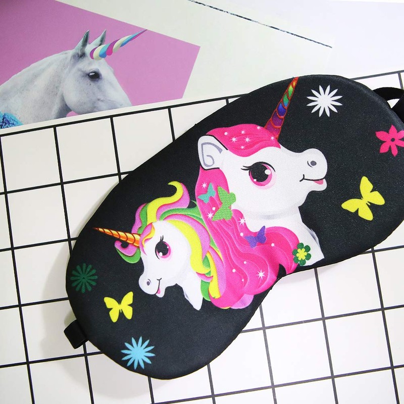 Set of 5 Cute Unicorn Sleep Masks Comfortable Lightweight Eye