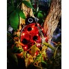 Solar Ladybug Outdoor Garden Statue,Hanging Waterproof LED Solar Lights Outdoor