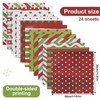 24 Sheets Christmas Pattern Paper, 11.81x11.81 Inch Double-Sided Xmas Craft