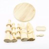 Holiday Time Natural Brown Wood Tabletop Nativity Scene