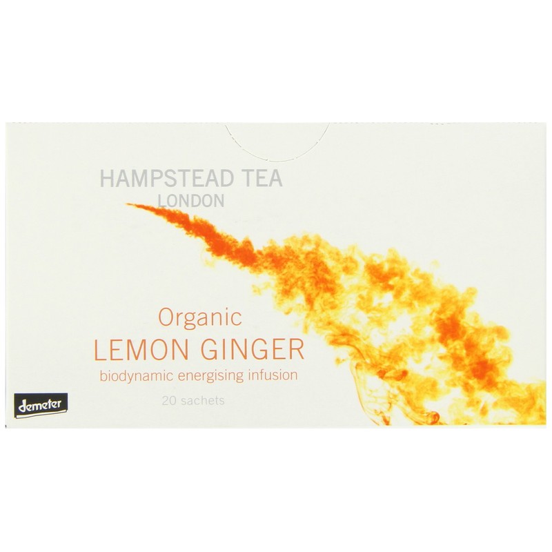 Hampstead Tea Organic Lemon and Ginger 30 g (Pack of