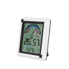 Meichoon Indoor Thermometer Humidity Meter Large Electronic Alarm Clock Touch