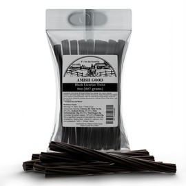 Amish Good Gourmet Licorice Twist Candy - Premium Sweet & Chewy Treat, Jumbo Black Licorice Twist Perfect Snack Under 100 Calories