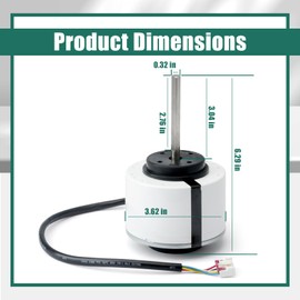 YUXIVCNE WZDK58-38G AC Brushless DC Motor Compatible with Midea Inverter AC, Replace SIC-55CVL-F159-1 ZKFP-58-8-1-5 310V 58W 8P 1350r/min CCW 5 Wires