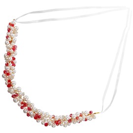 WOONEKY Bridal Pearl Rhinestone Headband Elegant Hair Accessory for Women for Weddings Parties and Special Occasions Lightweight and Comfortable Fit Versatile Design for All Head