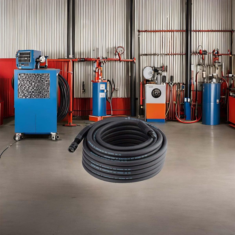 SANFU Hybrid Air Hose 3/8”ID x 50FT, 300PSI Durable, Lightweight,