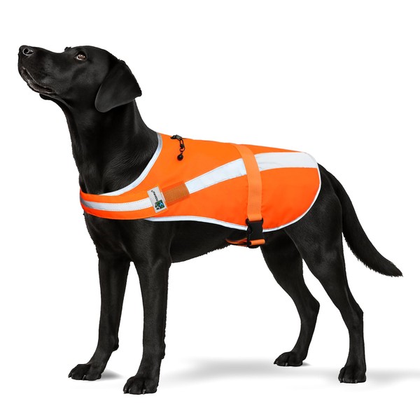 JIUSAIRUI Reflective Dog Hunting Vest C Blaze Orange Safety Vest