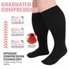 Zuimei 3 Pairs Plus Size Compression Socks for Women &