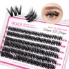 CALAILIS Lash Clusters Wispy 3D Fluffy Cluster Eyelash Extensions 72Pcs