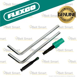 Genuine Flexco Convenience Power Tool Kit | 110 Bolt Breaker (#30474), HB1 Power Boring Bit (#30471), and HW1 Power Wrench (#30447) for Conveyor Belt Fastener Installation and Removal