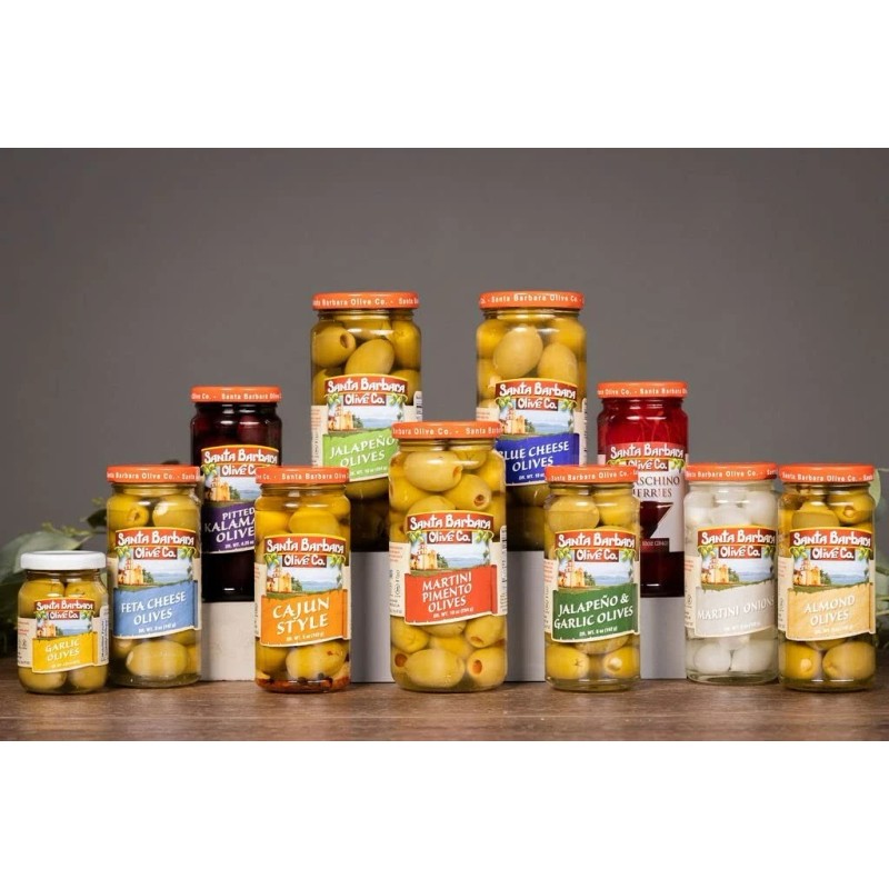 Santa Barbara Olive Co. Martini Pimento Olives (PACK OF 6)