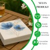 Serviettenshop 20 Blue Flower Pattern Napkins, 3-Ply, 33 x 33