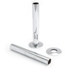 Hot Flow | 130mm Pipe Shroud/Sleeve (Pair) (Chrome)