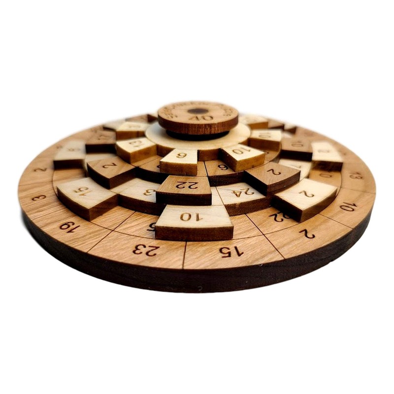 Safecracker 40 Wood Math Puzzle Crack the Code and Solve