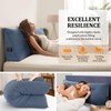 Huatean Home Headboard Pillow Queen, Backrest Triangular Wedge Pillow Headboard