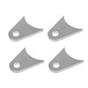 4-Pack Heavy-Duty Steel Weld-On Tabs – 1/4" Thick Shock/Axle Mounts