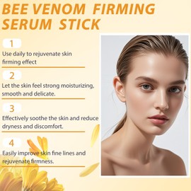 Bee Venom Firming Serum Stick, Firming anti-Wrinkle Cream, Lifts and Tightens the Skin, Effectively Solving Wrinkles and Fine Lines, Natural Bee Venom Serum for All Skin Types (2PCS)
