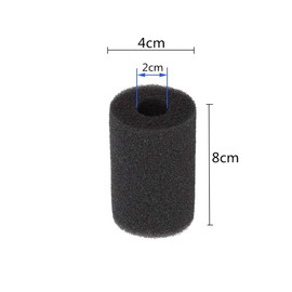8 Pieces Aquarium Pump Sponge Tank Pre-Filter Sponge Intake Filter Sponge Cover Used for Aquarium Fish Tank (Large)