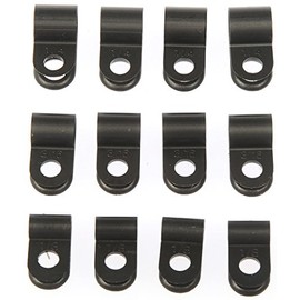 Dorman 86107 1/8 , 3/16, 1/4 In. - Black Nylon Clamp Assortment, 12 Pack Universal Fit