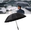 Large Umbrella Automatic Open 16 Ribs Waterproof with Cover Long