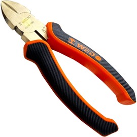 WEDO Side Cutters, Spark-Free Side Cutters, Explosion-Proof Side Cutters, Wire Cutter, Aluminium Bronze, Length 200 mm (8 inches), BAM/FM/DIN Standard