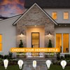 Bosceos 2-Pack Brown Wall Sconces, Farmhouse Exterior Barn Light Fixtures,