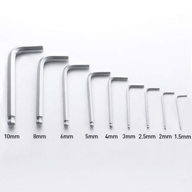 FINDER XJ193129P Allen Wrench Set, Hex Key Set with Arm Ball End, Metric, Set of 9 Pieces, Standard