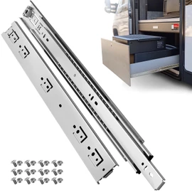 ToBeGreat 1 Pair Heavy Duty Drawer Slides 40 Inch 150 lb Load Capacity Side Mount Full Extension Ball Bearing Cabinet Rails Replacement Tool Box Runners Tracks Glides