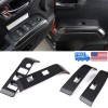 carpart2021 Matte Black ABS Window Lift Switch Button Trim Fit