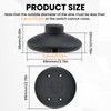 DALQUIS 2-Pack Floor Foot Switch, Round Black Inline Foot Pedal
