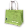south ski jute eco bag small, green