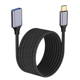 Adaptador Pastall USB C macho a USB A hembra, 2M/6.6 pies, USB 3.0, carga rápida, amplia compatibilidad, durabilidad extrema