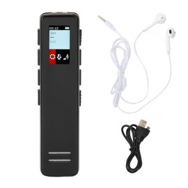 Small Recorder Voice Activated HD Noise Reduction MP3 Player Recording Device with Speaker for Meeting Lecture Class 16GB