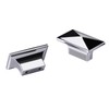 CILEYTION 10 Pieces Chrome Cabinet Knobs Cupboard Knobs Heavy-Duty -