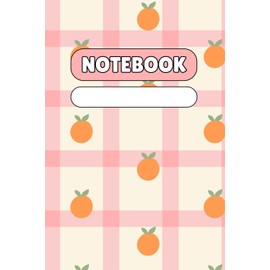 Peach Grid & Orange Fruit Notebook – Soft Aesthetic Journal for Girls: Lined Notebook with Eggshell Grid, Pink Accents, and Cute Orange Fruit – ... Students, and Aesthetic Stationery Fans