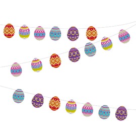 Easter Banner Decoration Happy Easter Banner Bunting, Easter Egg Garland Flag Ceiling Ornament for Easter Farmhouse Banner Happy Easter Day Home Decor Indoor Outdoor Party Decorations Y7CDLQ