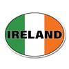 2 x 15cm Ireland Oval Flag Vinyl Stickers - Irish