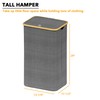 SpaceAid Laundry Hamper with Lid, 110L Large Tall Clothes Basket