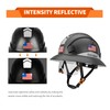 DS-SMAAT Full Brim Construction Hard Hat with Visor, 6-Point Ratchet